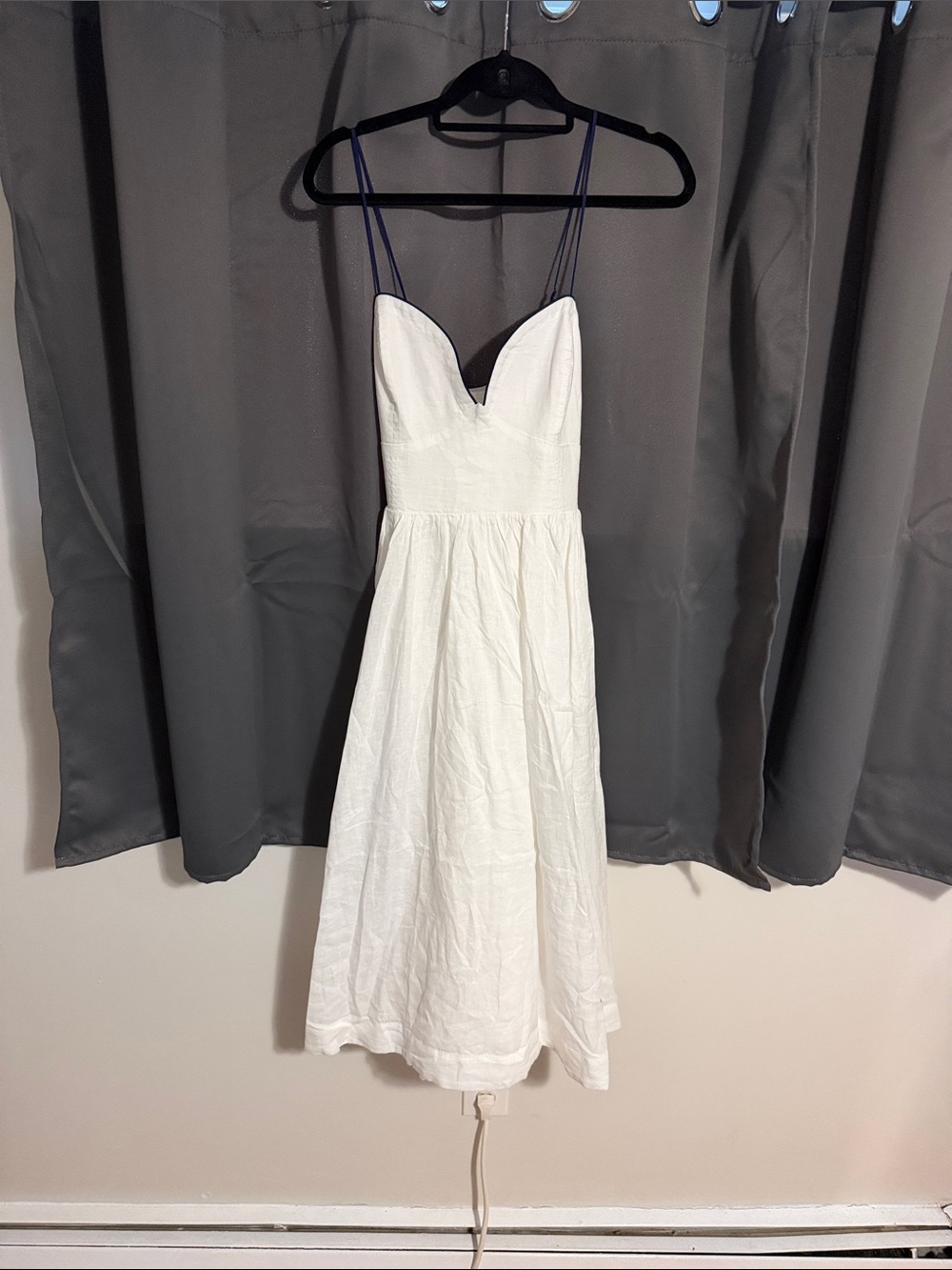 Anthropologie - Maeve Seamed Contrast Midi Dress